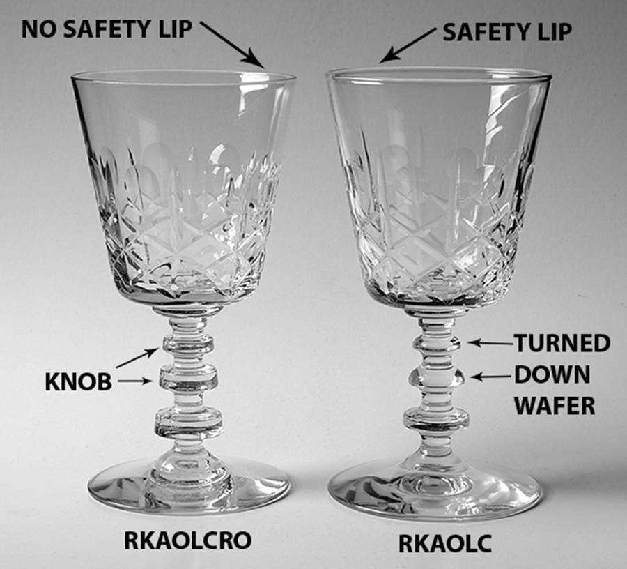 Olive & Cross (2002, Safety Lip) Water Goblet by Rock Sharpe-1