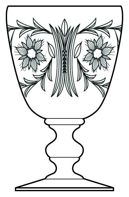 Patricia Water Goblet by Ransgil-1