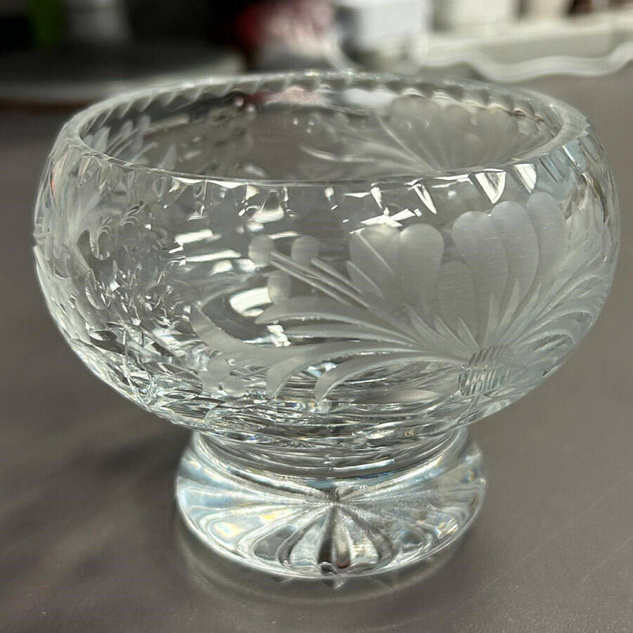Honeysuckle 3" Rose Bowl by Royal Brierley-1