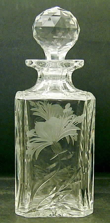 Honeysuckle Decanter & Stopper by Royal Brierley-1