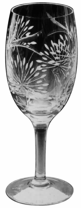 Peacock Water Goblet by Royal Brierley-1