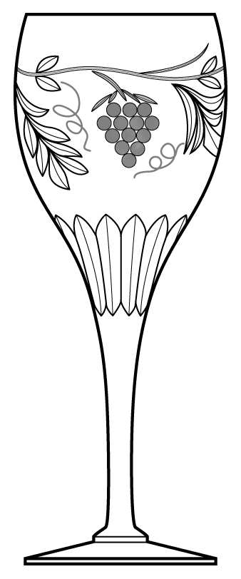 Vineyard Water Goblet by Royal Brierley-1
