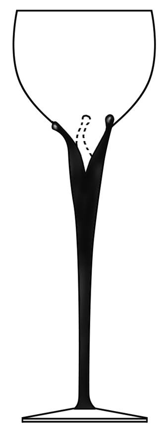 Black Crown Water Goblet by Rosenthal-1