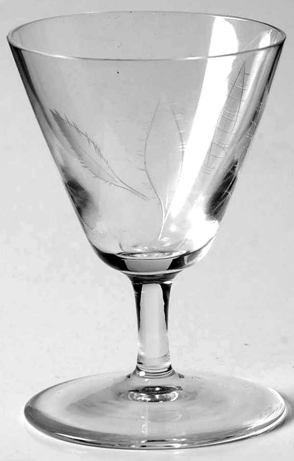 Foliage Clear Cordial Glass by Rosenthal-1