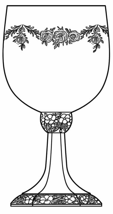 Garland Water Goblet by Rosenthal-1