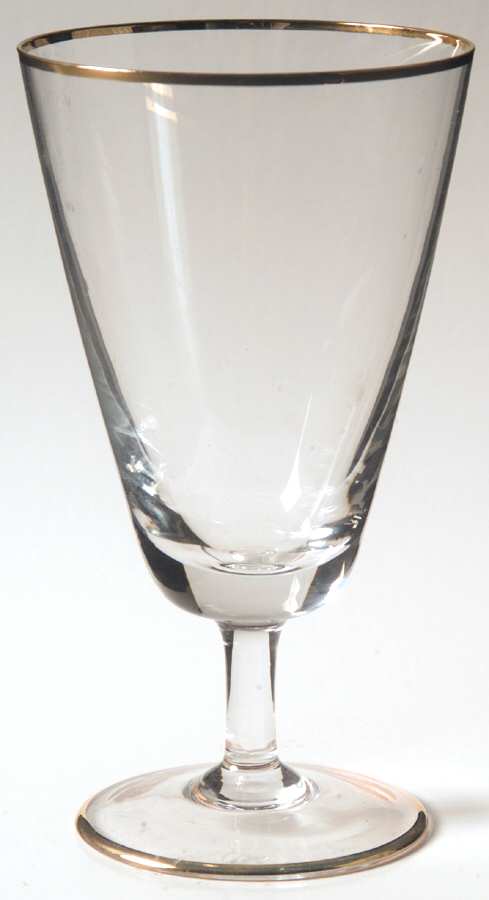Gold Band Water Goblet by Rosenthal-1