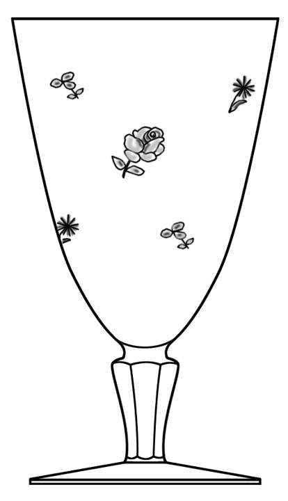 Hillside Water Goblet by Rosenthal-1