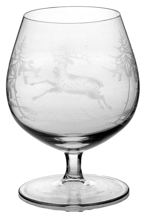 Hunt Motif Small Brandy Glass by Rosenthal-1
