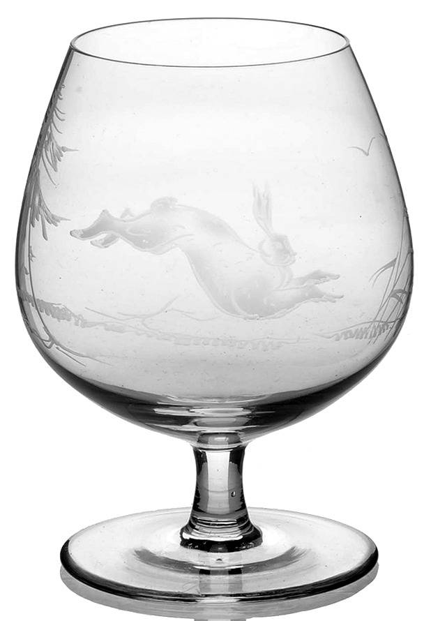 Hunt Motif Small Brandy Glass by Rosenthal-1