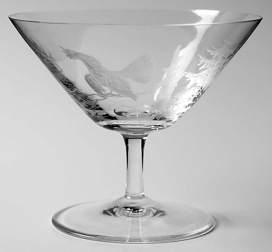 Hunt Motif Champagne/Tall Sherbet by Rosenthal-1