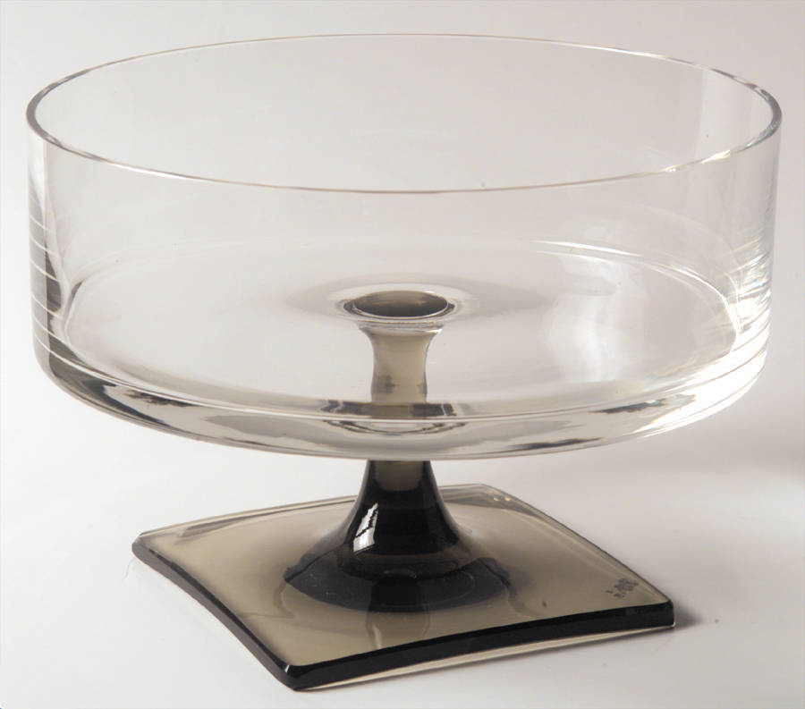 Linear Smoke 7" Round Bowl by Rosenthal-1