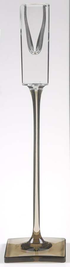 Linear Smoke 9" Single Light Candlestick by Rosenthal-1