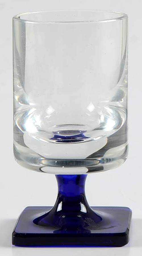 Linear Terzo Blue Stem Cordial Glass by Rosenthal-1
