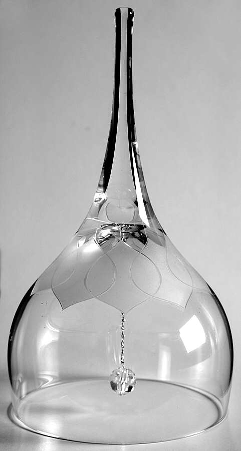 Lotus Blossoms Bell Made From Goblet by Rosenthal-1