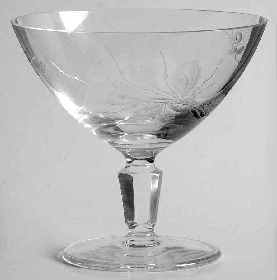 Moss Rose (6 Sided Stem) Champagne/Tall Sherbet by Rosenthal-1