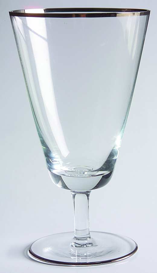 Platinum Band Water Goblet by Rosenthal-1