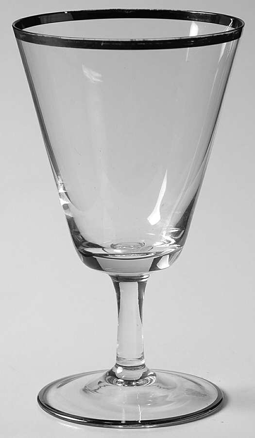 Platinum Band Wine Glass by Rosenthal-1