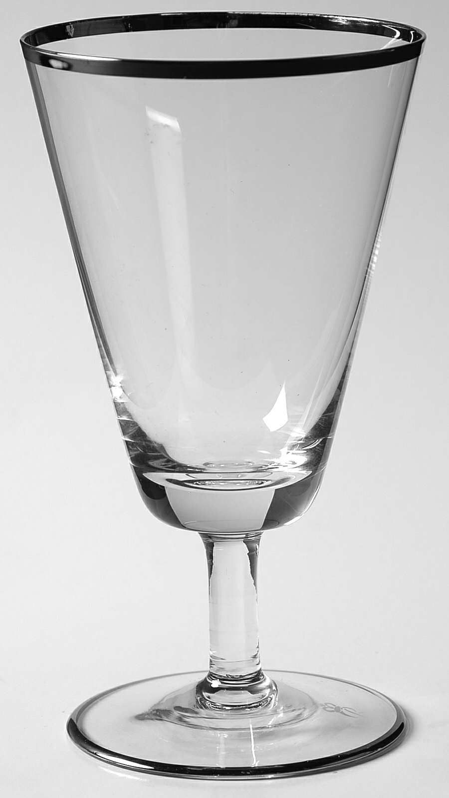 Platinum Band Water Goblet by Rosenthal-1