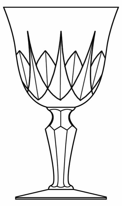 Strahlen Water Goblet by Rosenthal-1