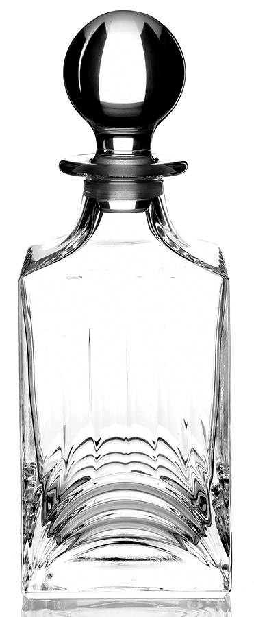 Aurea Square Decanter with Stopper by Royal Crystal Rock-1