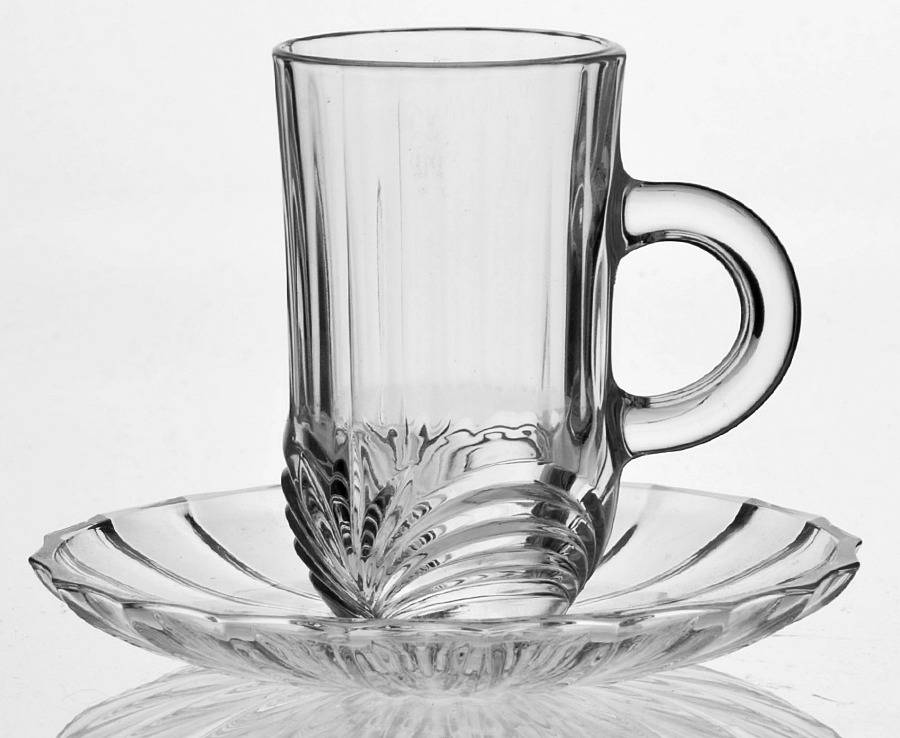 Aurea Demitasse Cup & Saucer Set by Royal Crystal Rock-1