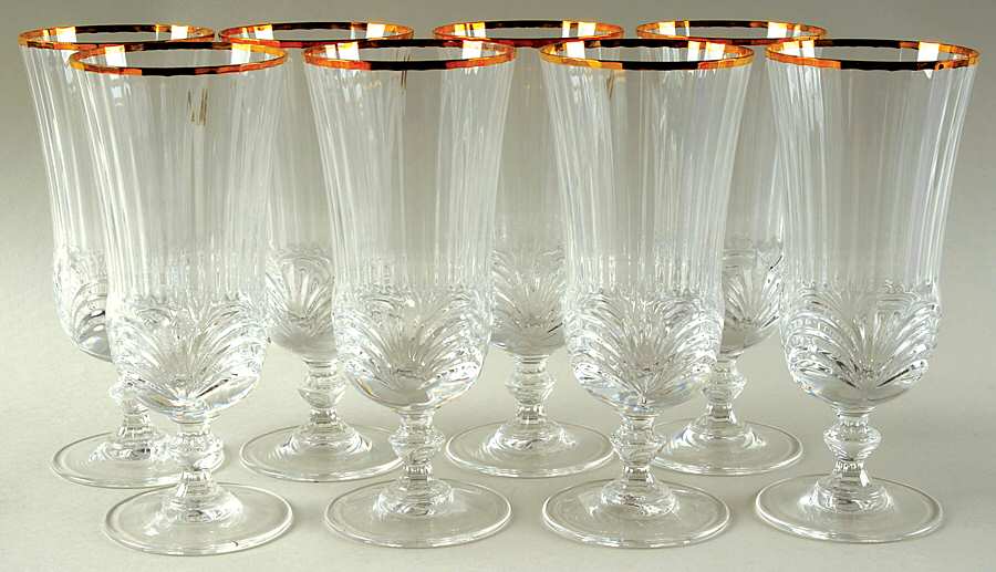 Aurea Gold Iced Tea - Set of 8 by Royal Crystal Rock-1
