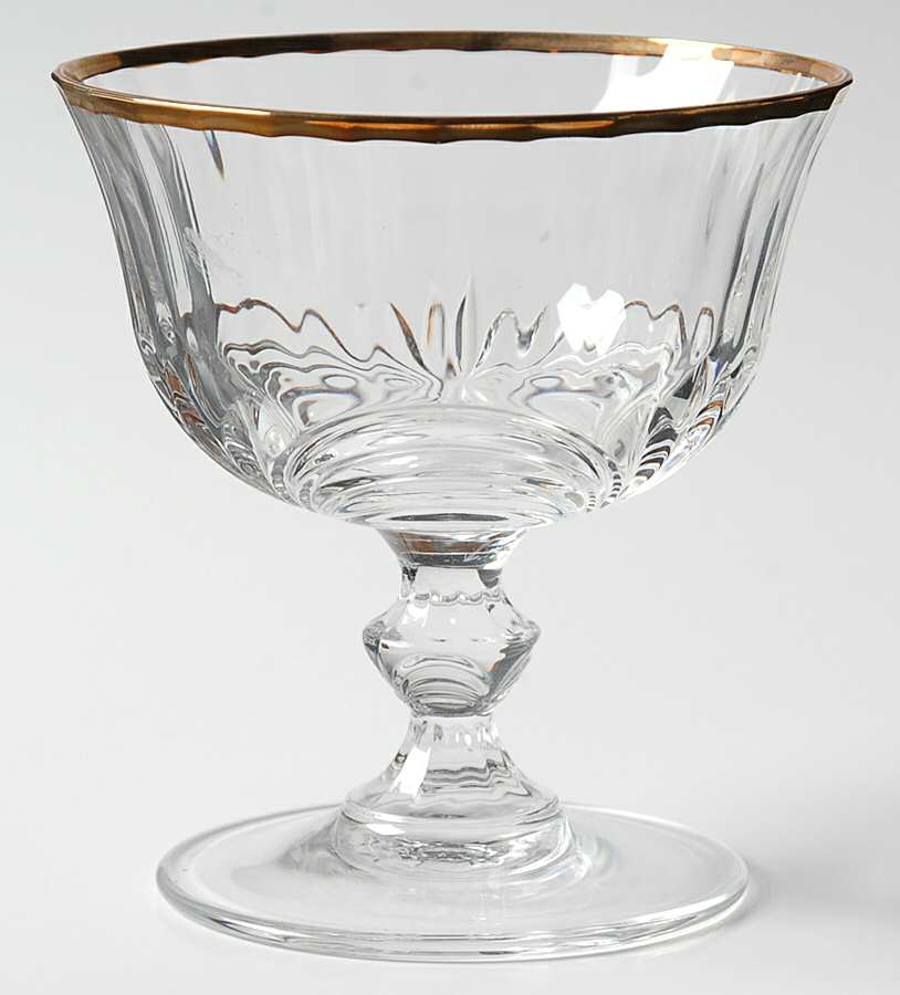 Aurea Gold Champagne/Tall Sherbet by Royal Crystal Rock-1