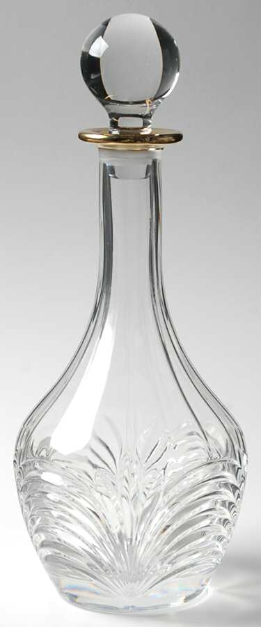 Aurea Gold Decanter & Stopper by Royal Crystal Rock-1