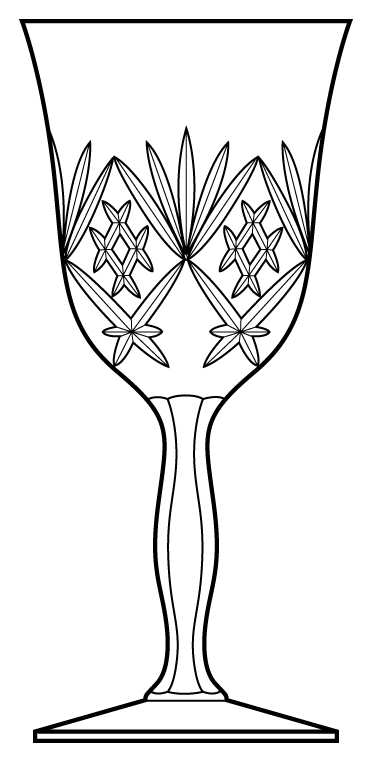 Classico Water Goblet by Royal Crystal Rock-1