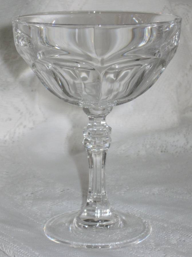 Columbia Clear Champagne/Tall Sherbet by Royal Crystal Rock-1