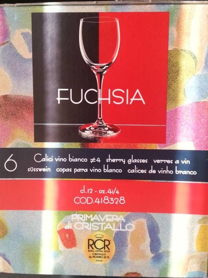 Fuchsia Sherry Glass by Royal Crystal Rock-1