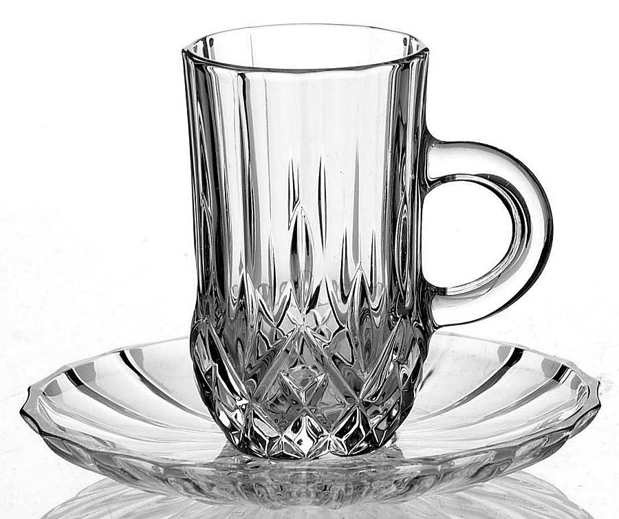 Opera Demitasse Cup & Saucer Set by Royal Crystal Rock-1