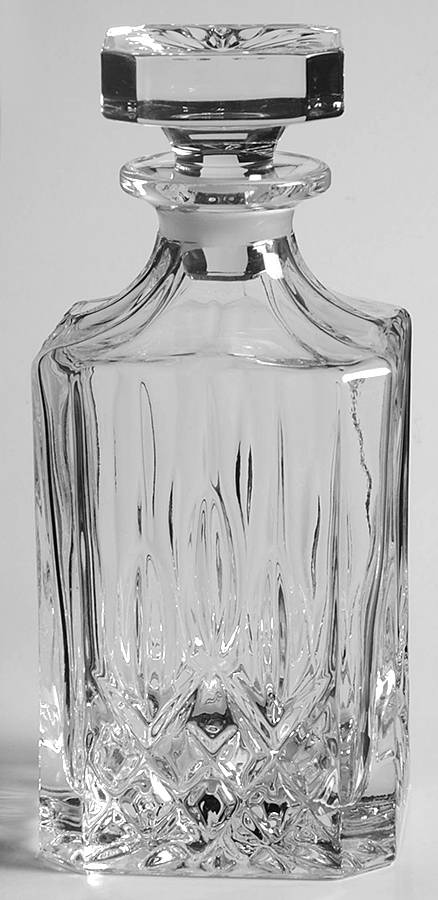 Opera Square Decanter & Stopper by Royal Crystal Rock-1