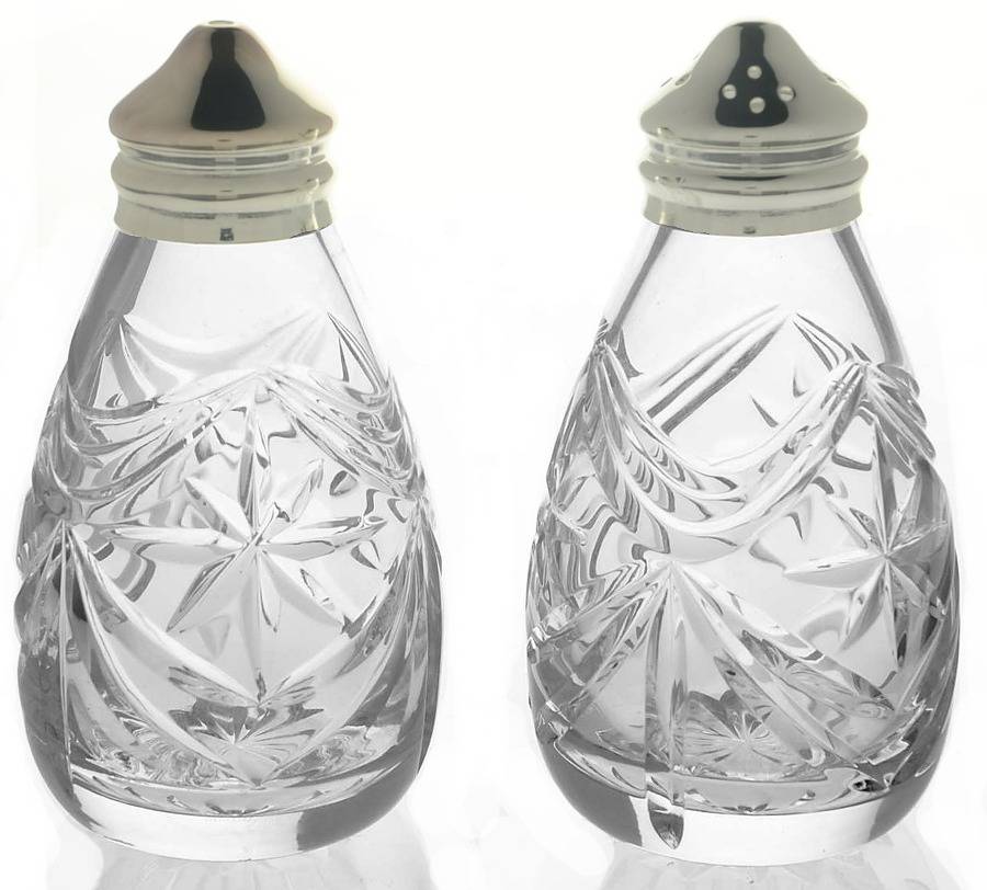 Broadway Salt and Pepper Shakers with Metal Lids by Royal Doulton-1