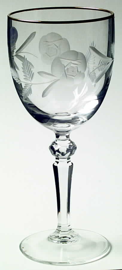 Country Rose Gold Water Goblet by Royal Doulton-1