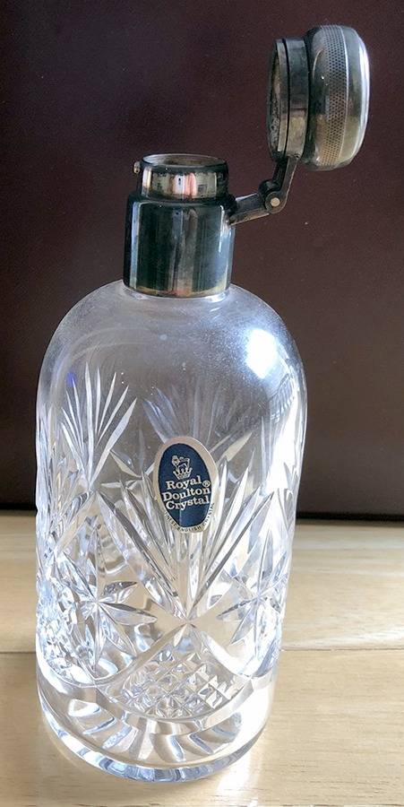 Rochelle Metal Hinged Top Decanter by Royal Doulton-1