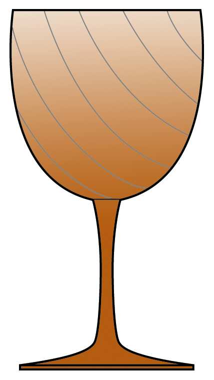 Amber Swirl Water Goblet by Riedel Crystal-1