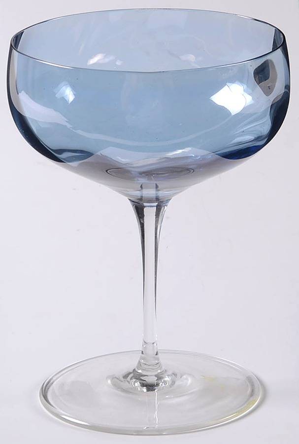 Blue Swirl Champagne/Tall Sherbet by Riedel Crystal-1