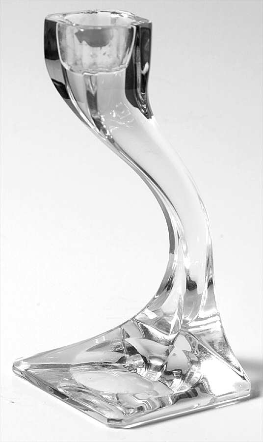 Giftware 6" Single Light Duetto Candlestick by Riedel Crystal-1