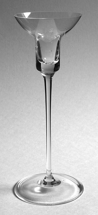 Giftware 8" Single Light Elaine/Leuchter Candlestick by Riedel Crystal-1