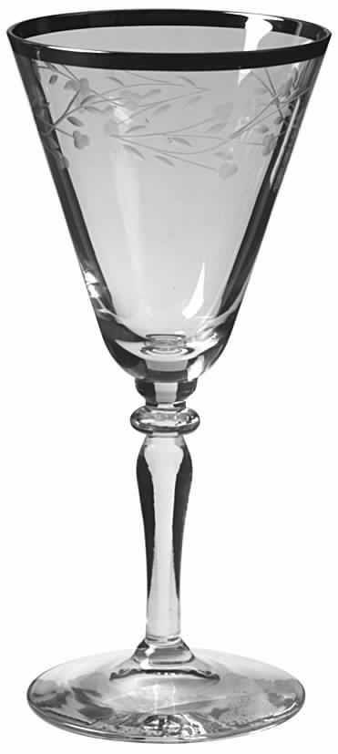 Lace (Platinum) Water Goblet by Reizart-1