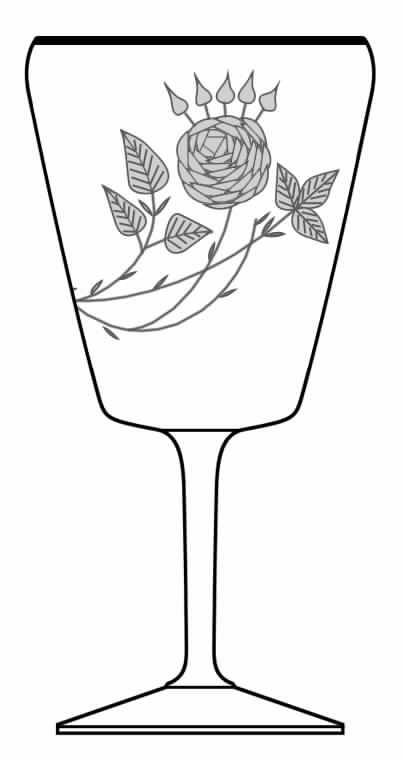Platinum Rose Water Goblet by Reizart-1