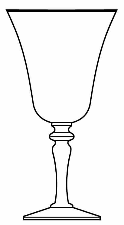 Tuxedo Clear (Gold Band) Water Goblet by Reizart-1