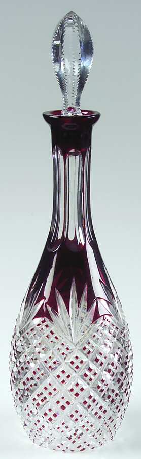Strawberry Diamond Ruby Cordial Decanter & Stopper by Rexxford-1