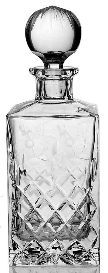 Gallia Square Decanter with Stopper by Rogaska-1