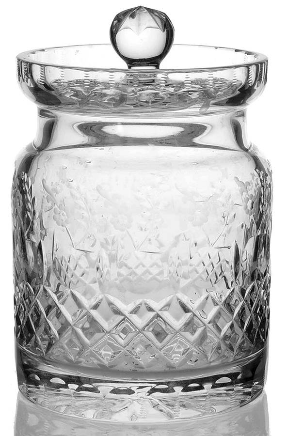 Gallia Biscuit Barrel & Lid by Rogaska-1