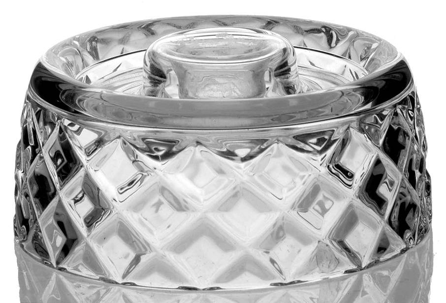 Gallia Hurricane Lamp No Globe by Rogaska-1