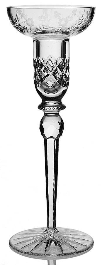 Gallia 10" Tall Single Light Candlestick by Rogaska-1