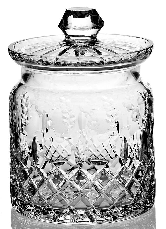 Gallia Biscuit Barrel & Lid by Rogaska-1
