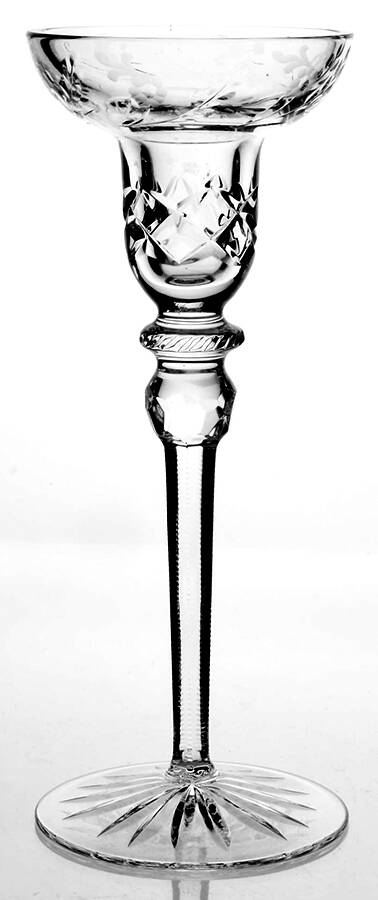 Gallia 7" Single Light Candlestick by Rogaska-1